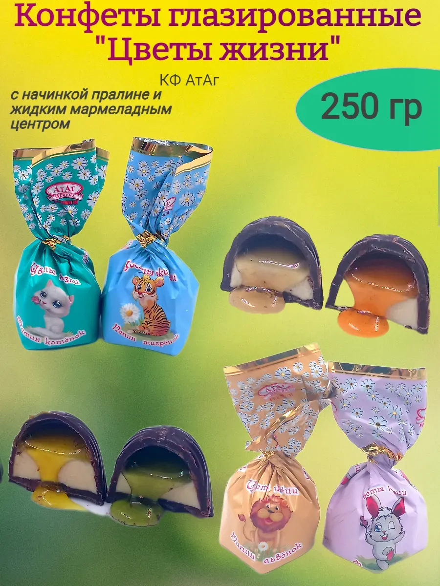 Конфеты глазированные "Цветы жизни"