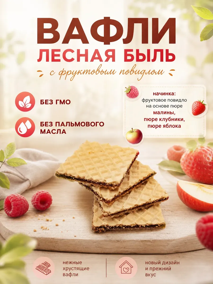 Вафли лесная быль весовая